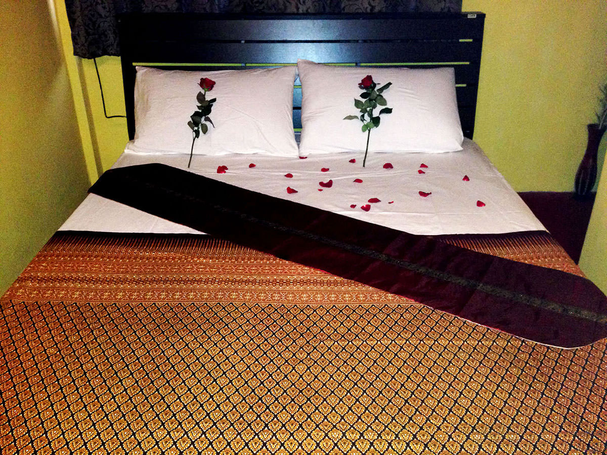VIP bed in Jacuzzi room